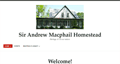 Desktop Screenshot of macphailhomestead.ca